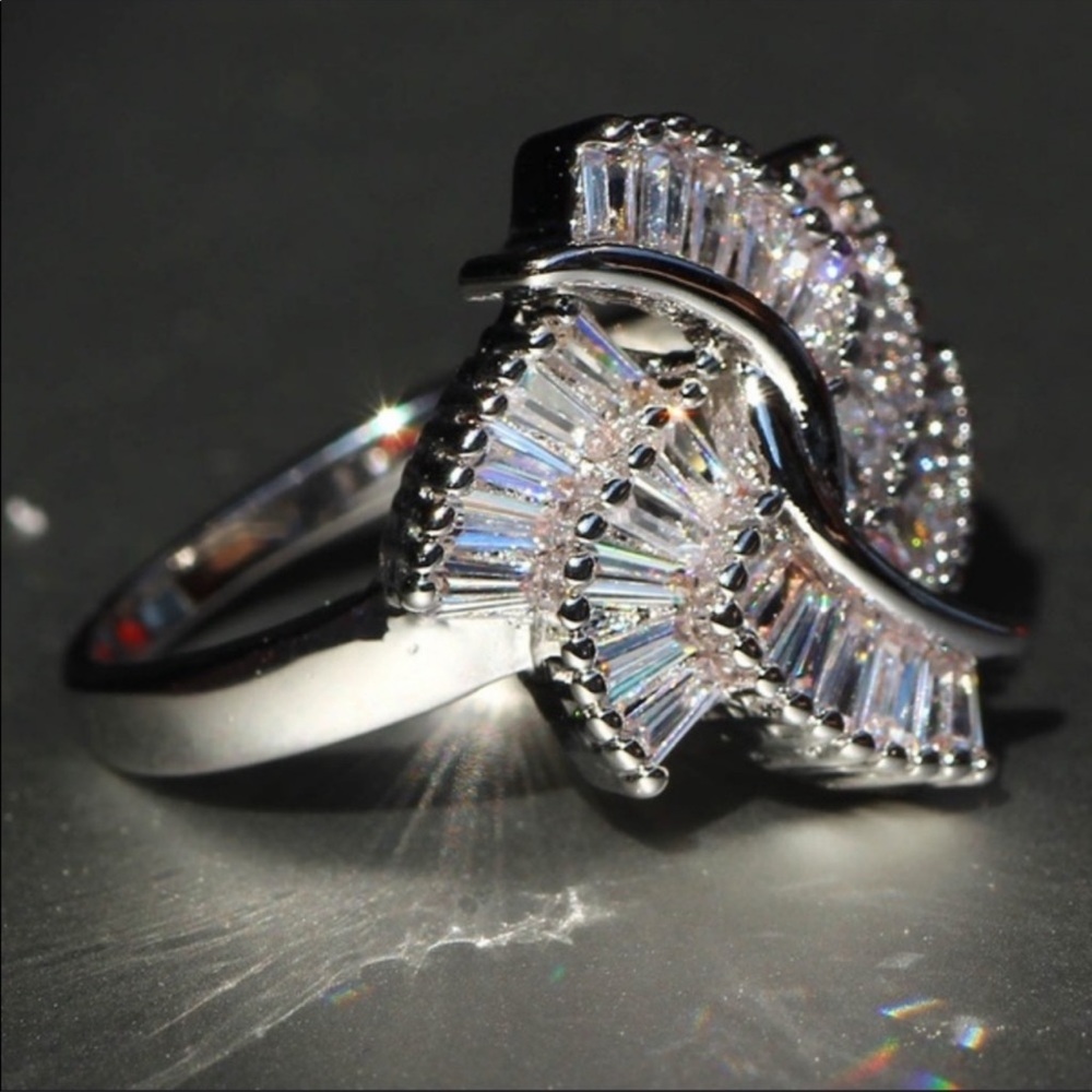 💍Handmaid White Sapphire Ring - Picture 3 of 6